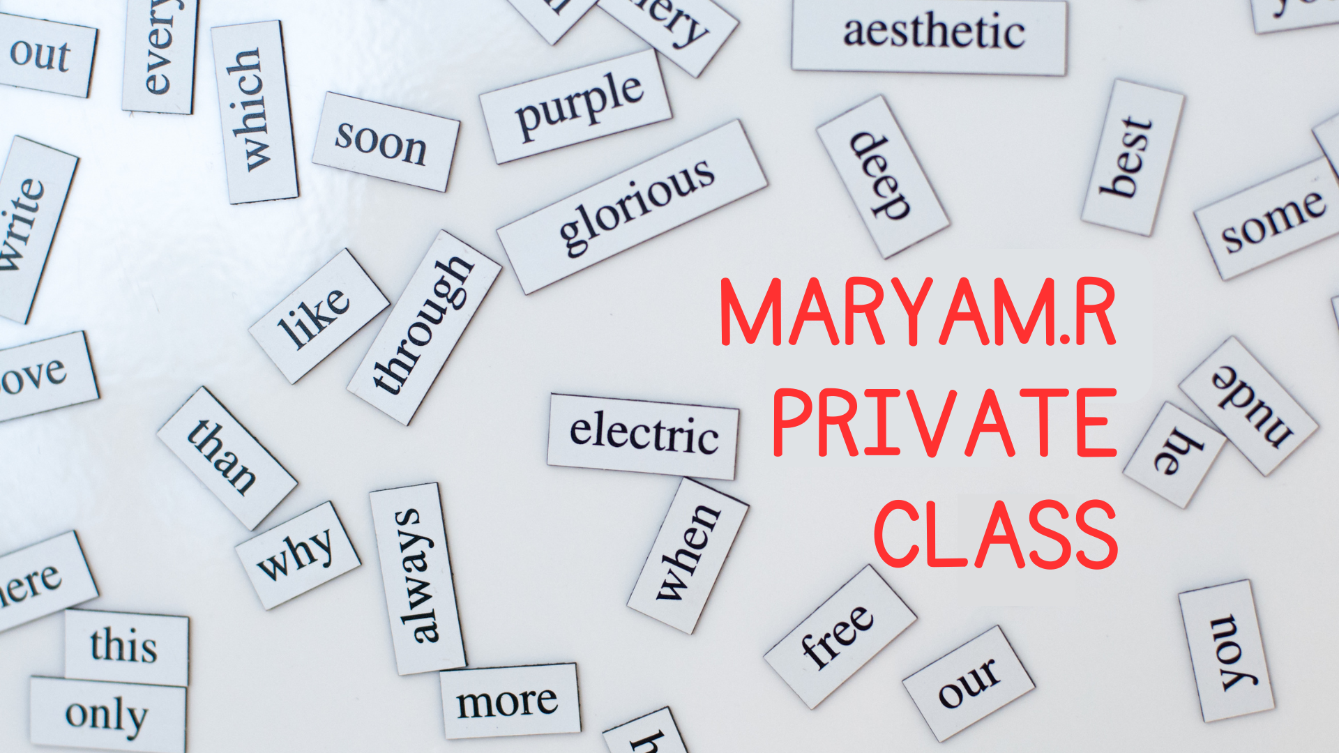 Maryam.R Private General English